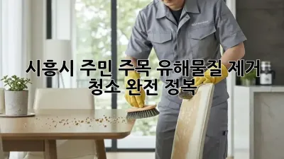 ✨ 시흥시 주민 주목! 유해물질 제거 청소 완전 정복 🧹