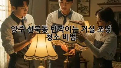 양주 산북동🏡 반짝이는 거실✨ 조명 청소 비법! ✨